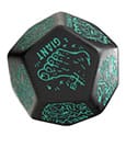 Viridian Würfel Jumbo Würfel Monster Generator Die D12 Schwarz