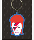 David Bowie Gummi-Schlüsselanhänger Aladdin Sane 6 cm