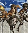 Attack on Titan Acryl Diorama Eren, Mikasa & Armin 20 cm