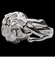 Herr der Ringe Nenya Galadriel's Ring (Sterling Silber) Größe 9.75