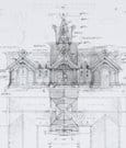 Herr der Ringe Bauplan Kunstdruck The Stable of Edoras 59 x 42 cm