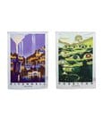 Herr der Ringe Geschirrtuch 2er Pack Rivendell & Hobbiton 70 cm