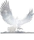 Der Herr der Ringe Metalbird Gandalf on Gwaihir 30 cm