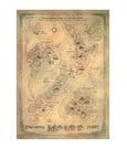 Der Hobbit Kunstdruck New Zealand Map of Middle Earth 50 x 70 cm