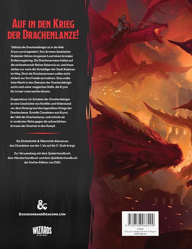 D&D - Dragonlance Shadow Dragon Queen Hard Cover - DE