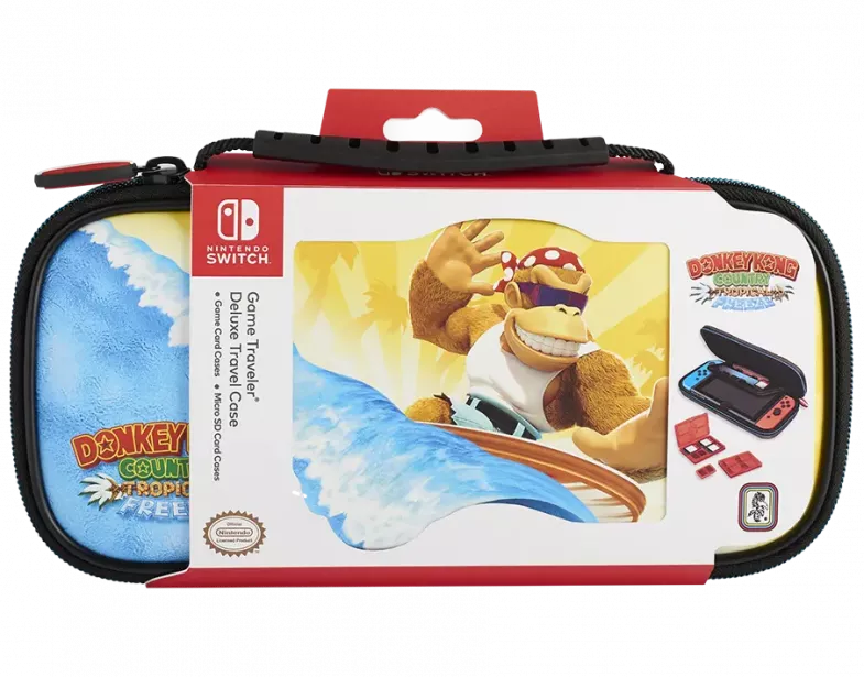 BIGBEN - Nintendo Switch - Transporttasche für die Nintendo Switch™ und Nintendo Switch Lite™ - Mehrfarbig / Donkey Kong Country Tropical Freeze Surfer - NNS52D