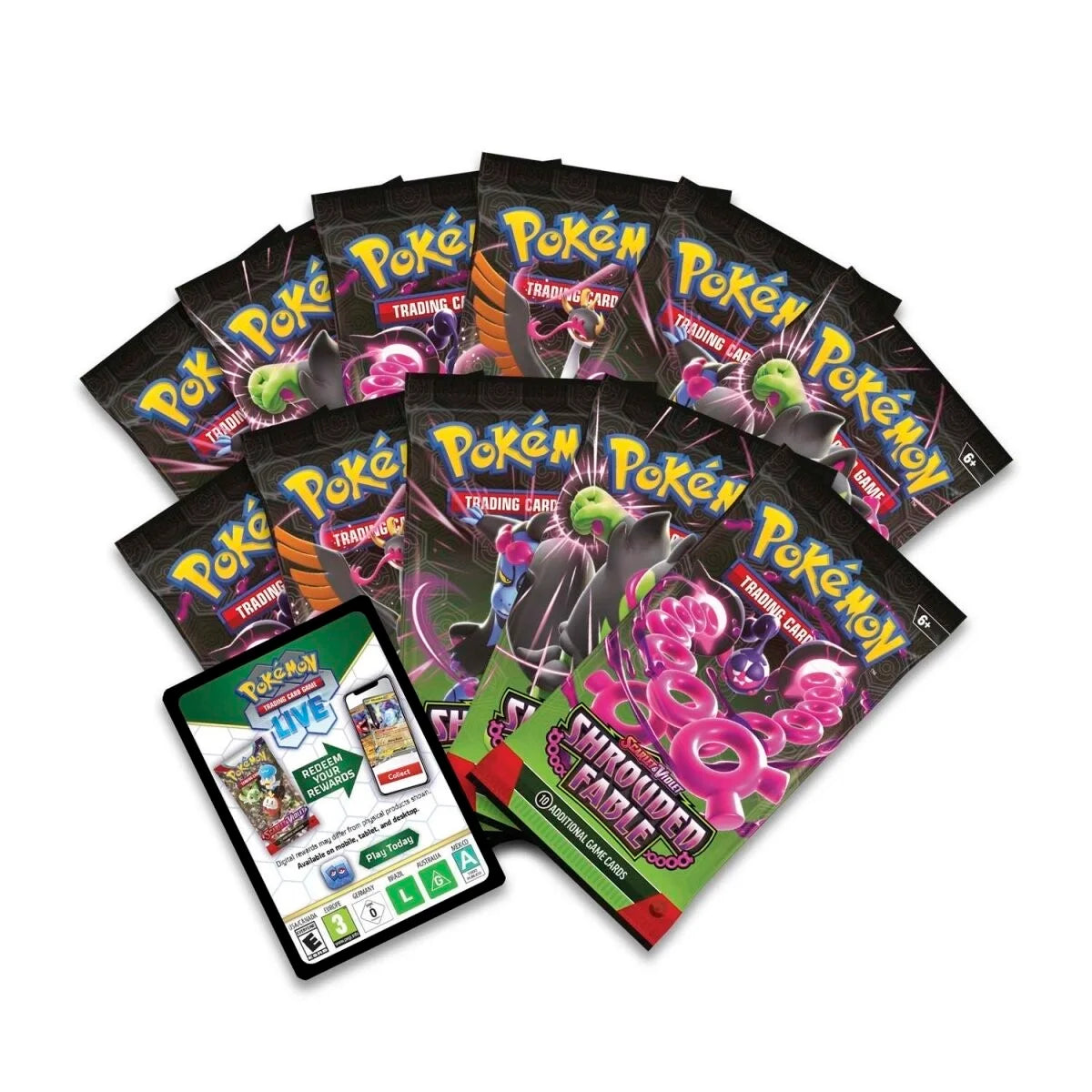 Pokémon (PKM) - Karmesin & Purpur 6.5 - Nebel der Sagen - Elite | Top Trainer Box - DE