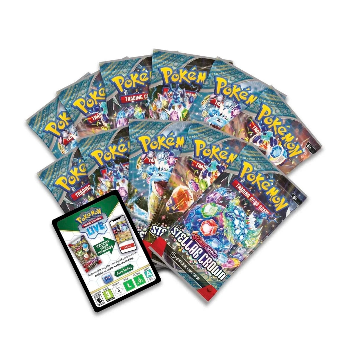Pokémon (PKM) - Karmesin & Purpur 7 - Stellarkrone - Elite | Top Trainer Box - DE