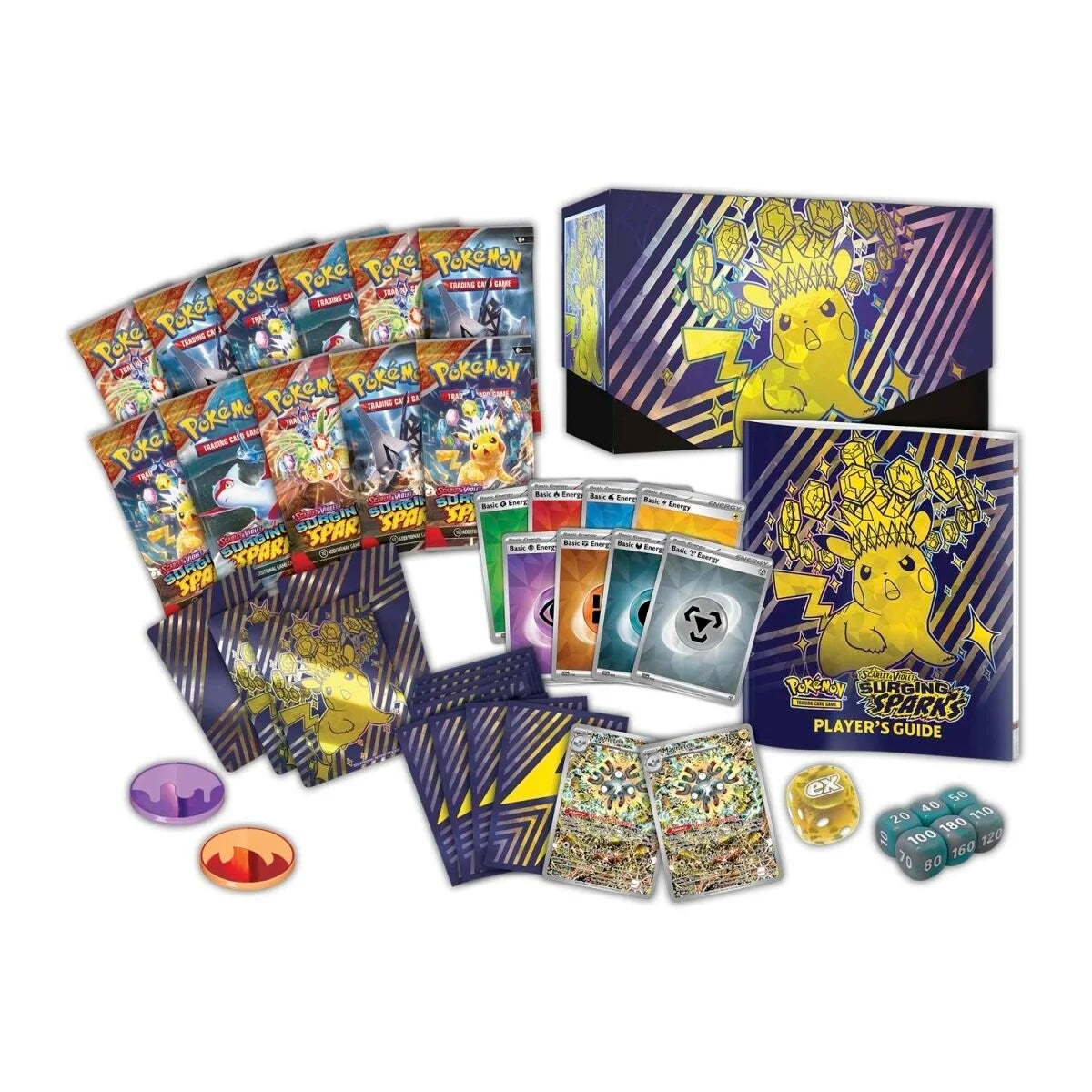 Pokémon (PKM) - Karmesin & Purpur 8 - Stürmische Funken - Elite | Top Trainer Box - DE