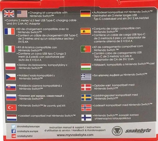 SNAKEBYTE - Nintendo Switch - Ladekabel Power:Kit