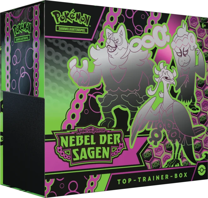 Pokémon (PKM) - Karmesin & Purpur 6.5 - Nebel der Sagen - Elite | Top Trainer Box - DE