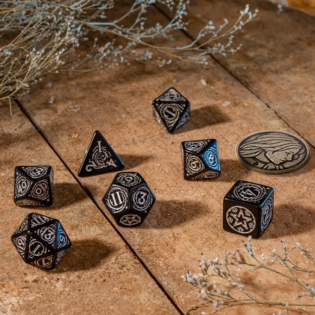 Q Workshop - The Witcher: Yennefer - The Obsidian Star 7pc RPG Dice Set