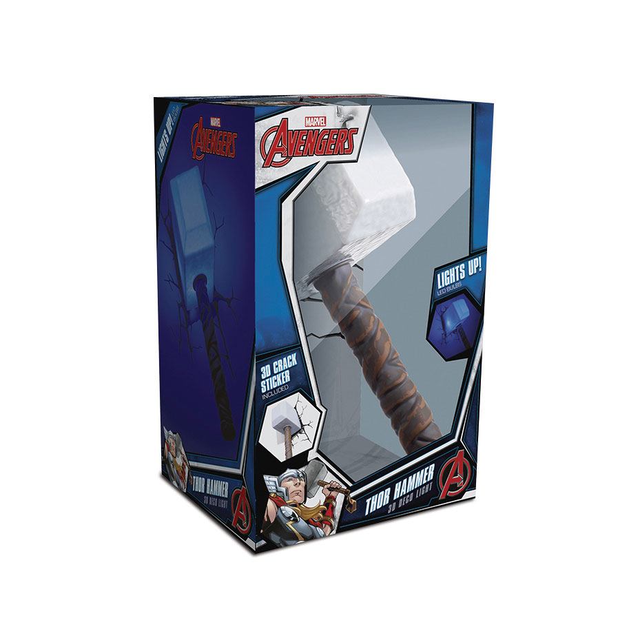 Marvel 3D LED Leuchte Thor Hammer