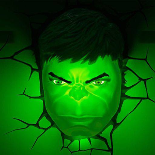 Marvel 3D LED Leuchte Hulk Face 3D