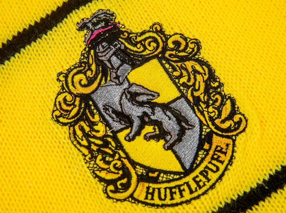 Harry Potter Schal Hufflepuff Thin Stripes (Hanger) 160 cm