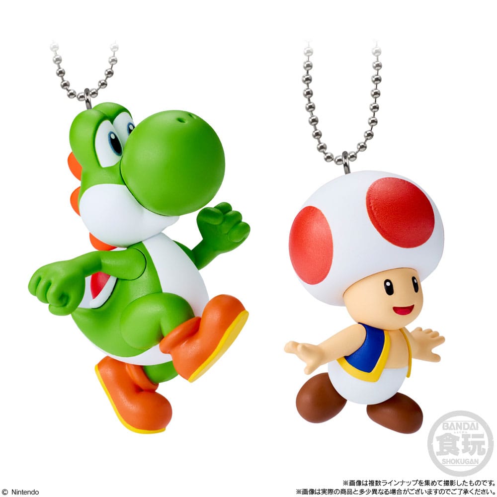 Super Mario Schlüssenanhänger 5 cm Mascot Charm Collection Wave 2 Blind Bag Display (10)