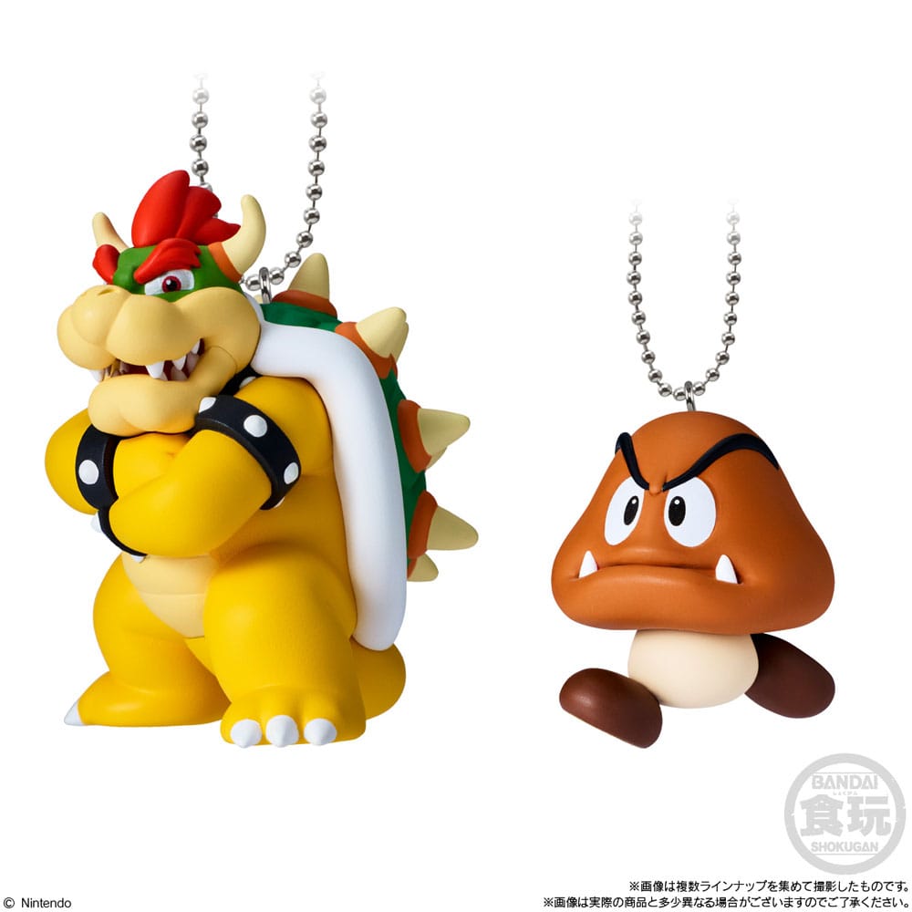 Super Mario Schlüssenanhänger 5 cm Mascot Charm Collection Wave 2 Blind Bag Display (10)