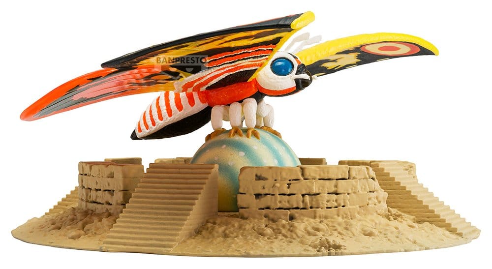 Rebirth of Mothra Toho Monster Series Art Vignette PVC-Figur Mothra (1996) 5 cm