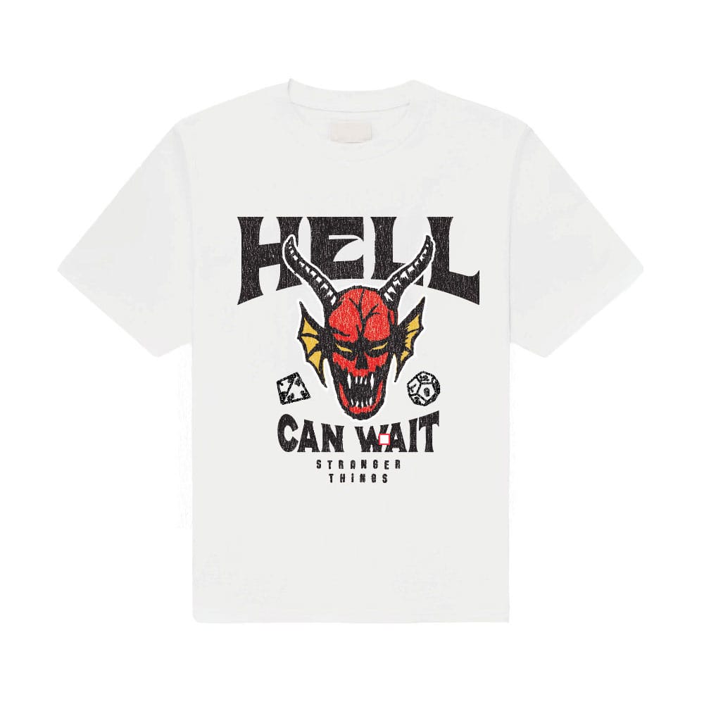 Stranger Things T-Shirt Hell Can Wait (white) Größe M