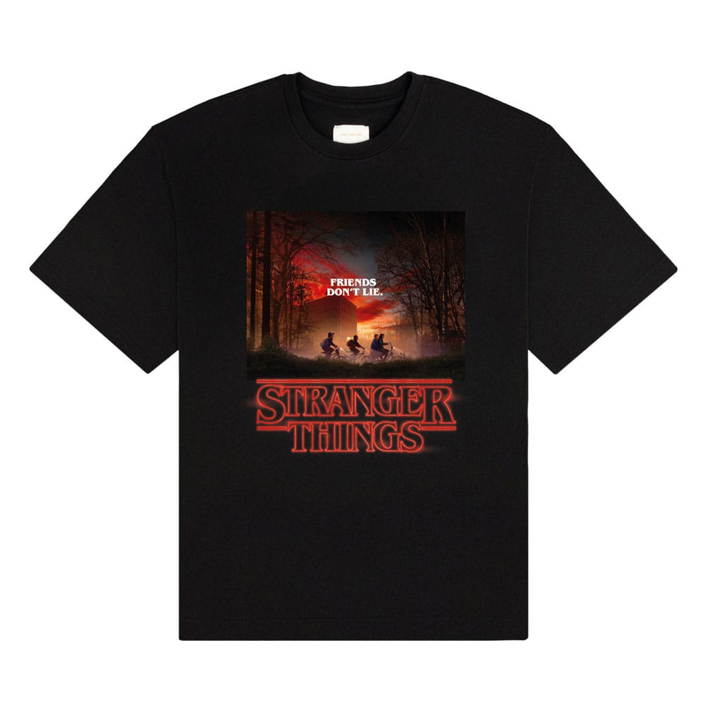 Stranger Things T-Shirt Friends Don't Lie Größe L