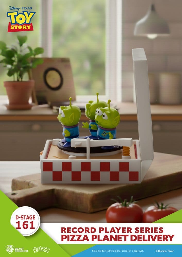 Toy Story Record Player Series PVC Figur Pizza Planet Delivery 12 cm