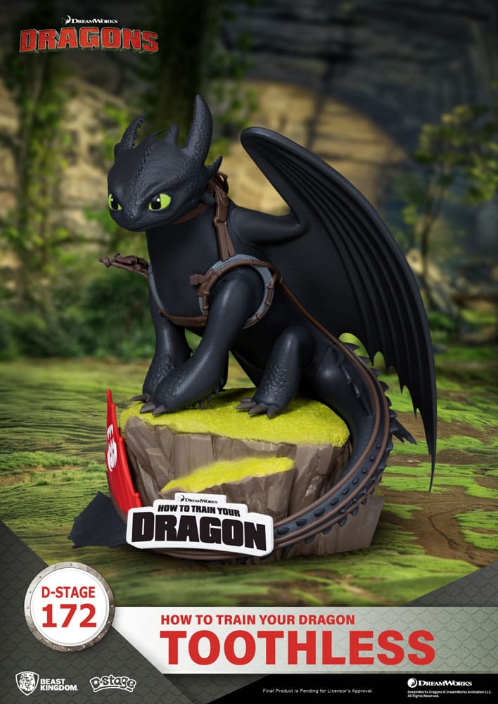 Drachenzähmen leicht gemacht D-Stage PVC Diorama Ohnezahn Statue 14 cm