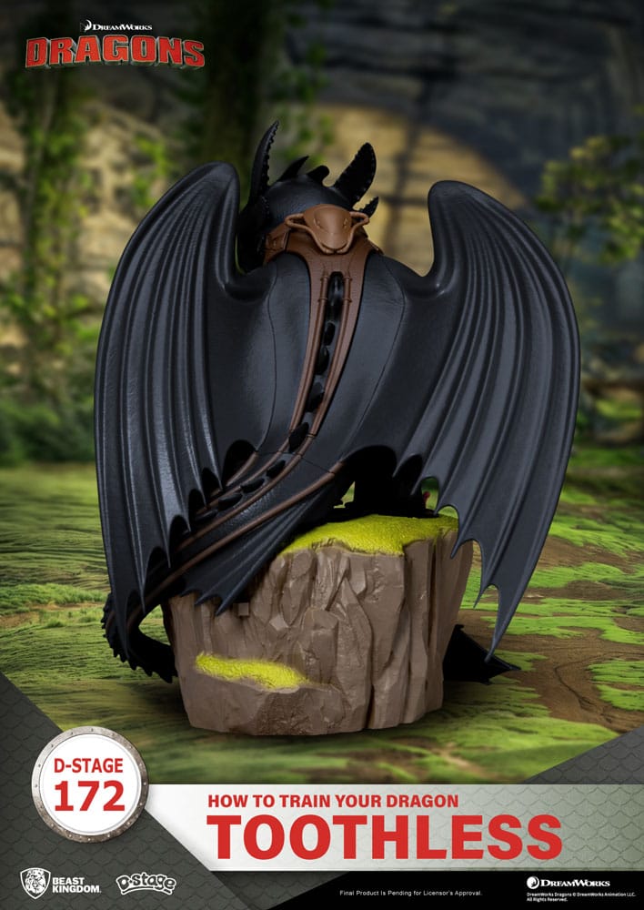 Drachenzähmen leicht gemacht D-Stage PVC Diorama Ohnezahn Statue 14 cm