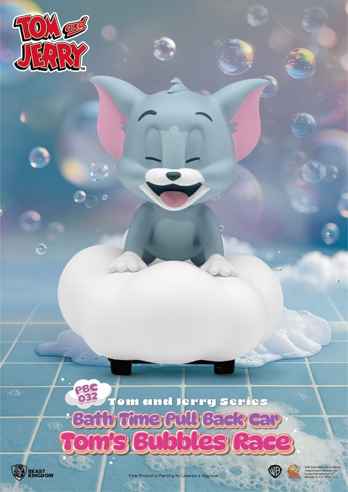 Tom & Jerry Pull Back Car Series Rückzug-Autos Bath Time Blind Box 6er-Pack