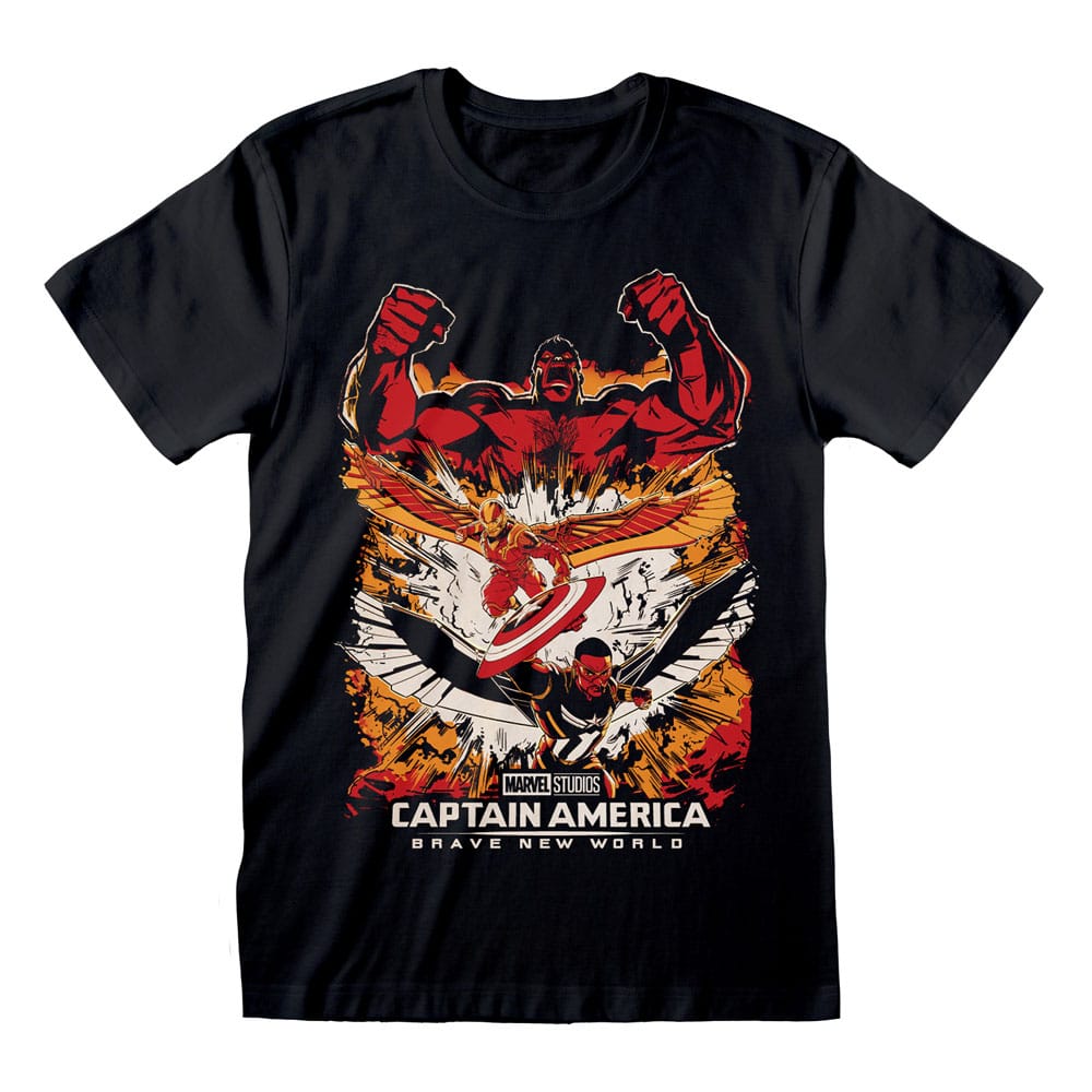 Captain America Brave New World T-Shirt Montage Größe L