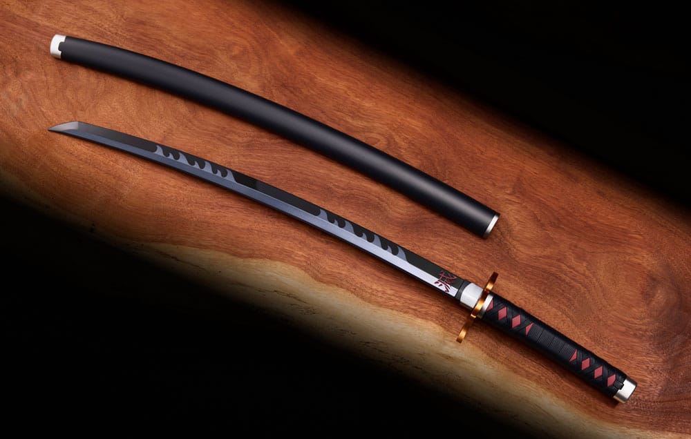 Demon Slayer: Kimetsu no Yaiba Proplica Replik 1/1 Nichirin Schwert (Tanjiro Kamado) Kyojuro Rengoku´s Sword Gueard Ver. 88 cm