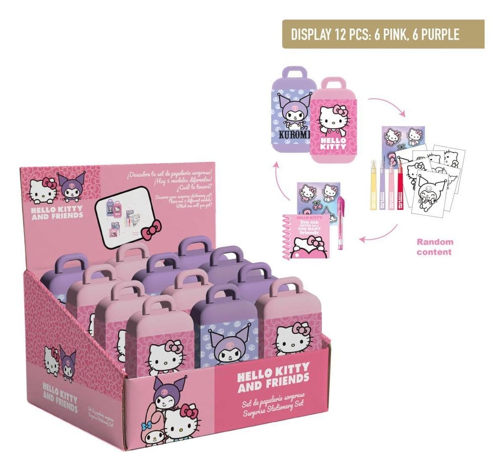 Sanrio Schreibwaren-Set Hello Kitty Blind Box Display (12)