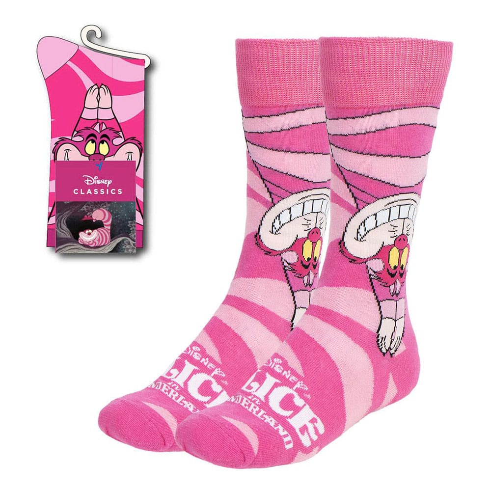Disney Socken Alice im Wunderland Grinsekatze Upside Down 36-43