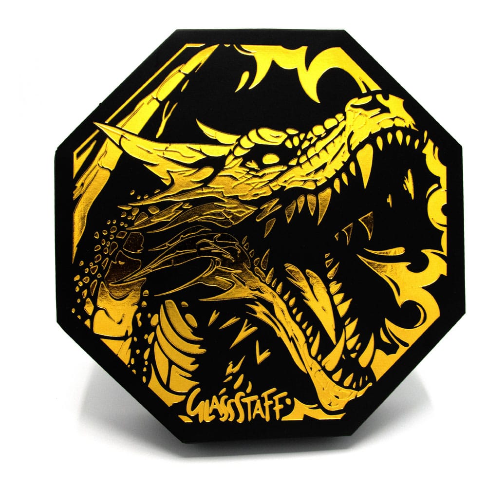 CritStones Arena Würfelteller Black Dragon (Yellow Lid)