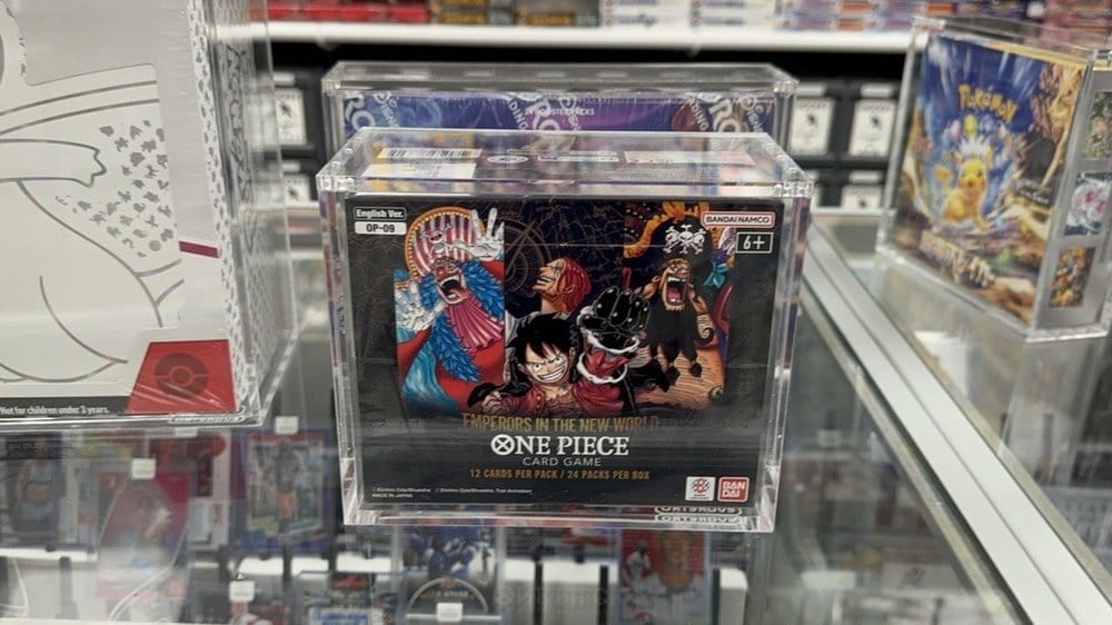 Evoretro Acryl Display Case für Bandai One Piece TCG Booster Box (Englisch)
