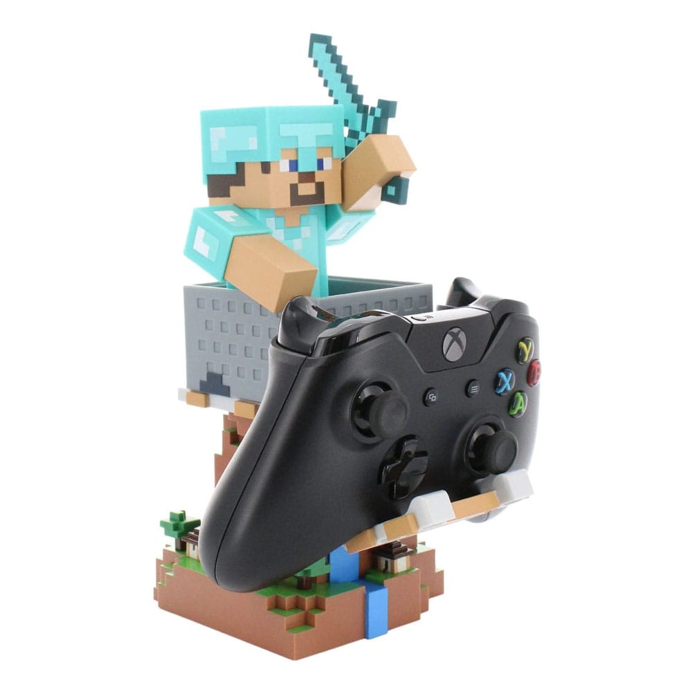Minecraft Cable Guys Lade-Halter Steve in Diamond Armour 22cm