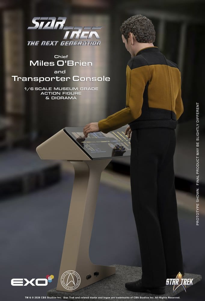 Star Trek: Das nächste Jahrhundert Actionfigur 1/6 Chief Miles O'Brien with Transporter Console 30 cm
