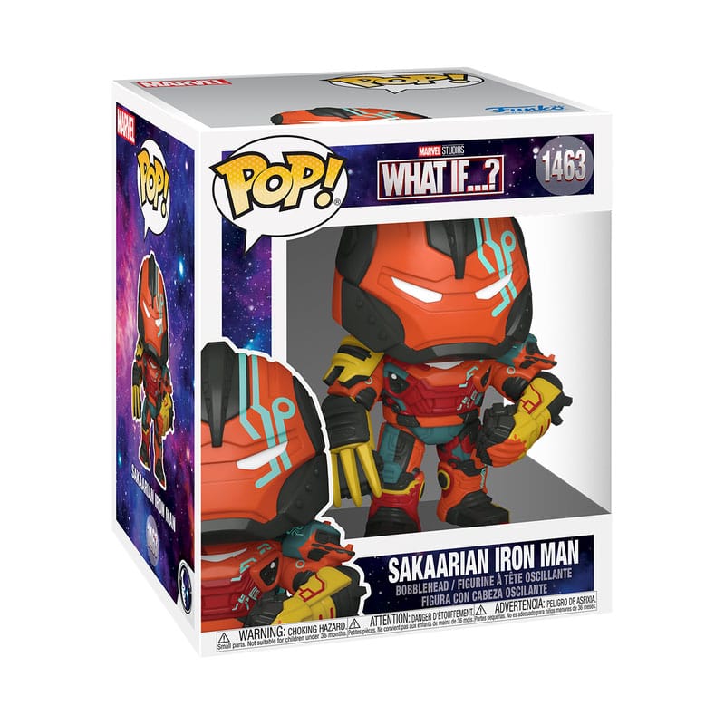 What If...? Oversized POP! Animation Vinyl Figur Sakaarian Iron Man 15 cm