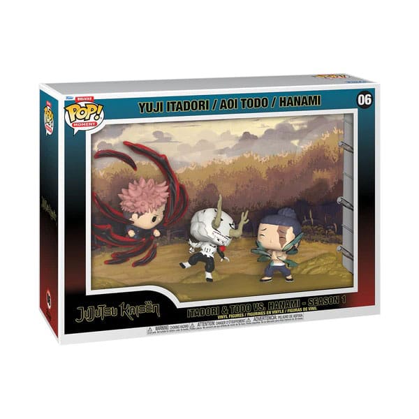 Jujutsu Kaisen POP Moments Vinyl Figuren Itadori & Todo vs Hanami 9 cm