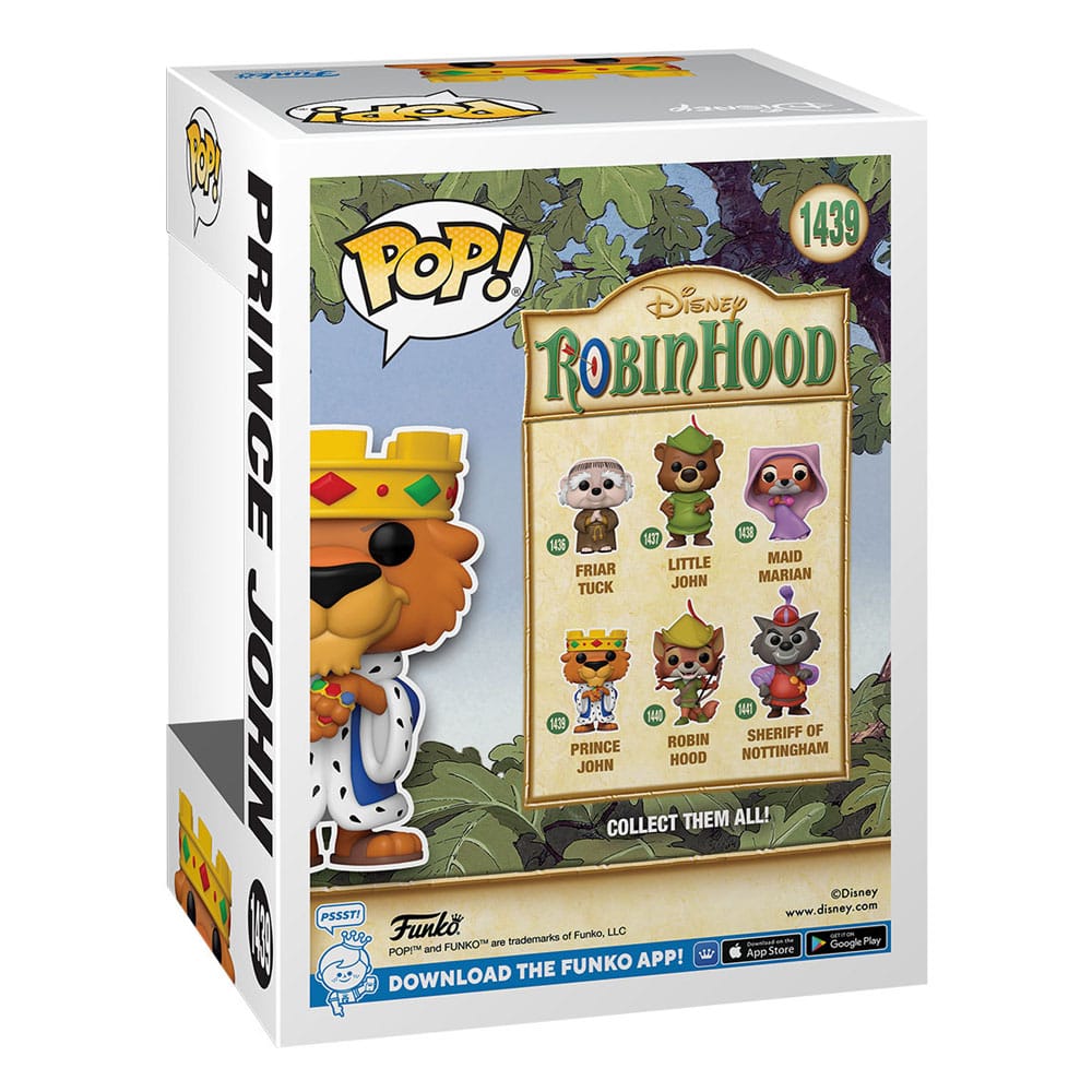 Robin Hood POP! Disney Vinyl Figur Prince John 9 cm