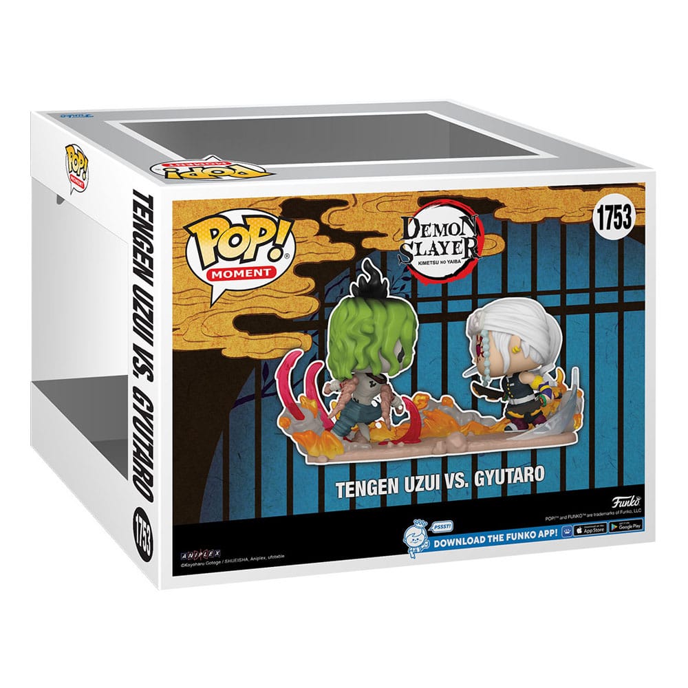 Demon Slayer: Kimetsu no Yaiba POP Moments Vinyl Figuren Tengen Vs Gyutaro 9 cm