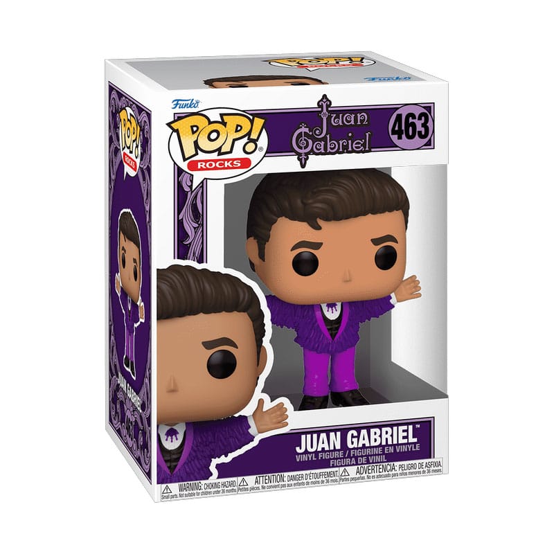 Juan Gabriel POP! Rocks Vinyl Figur Purple Outfit 9 cm