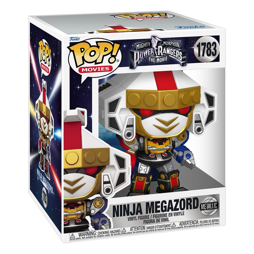 Power Rangers - Der Film Super Sized POP! Movies Vinyl Figur Ninja Megazord (Metallic) 15 cm