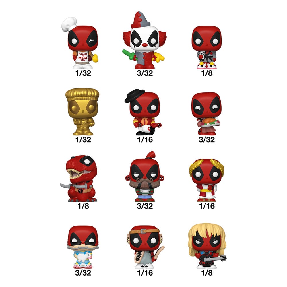 Deadpool POP! Vinyl Figuren Display (32) PDQ 2,5 cm