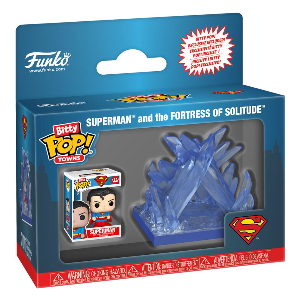 DC Comics Bitty POP! Towns Vinyl Figur Superman and the Fortress of Solitude