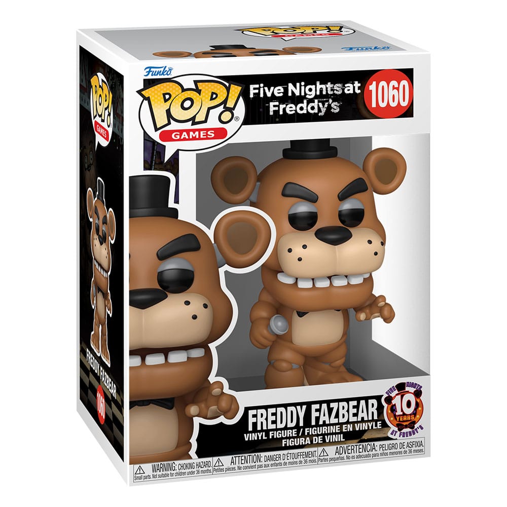 Five Nights at Freddy's POP! Vinyl Figur 10th Anniversary - Freddy 9 cm