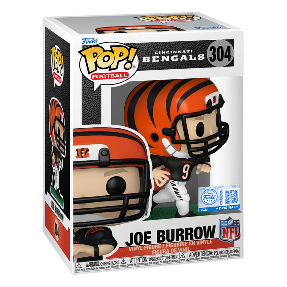 NFL: Legends POP! Sports Vinyl Figur Bengals- Joe Burrow(BK JRSY) 9 cm