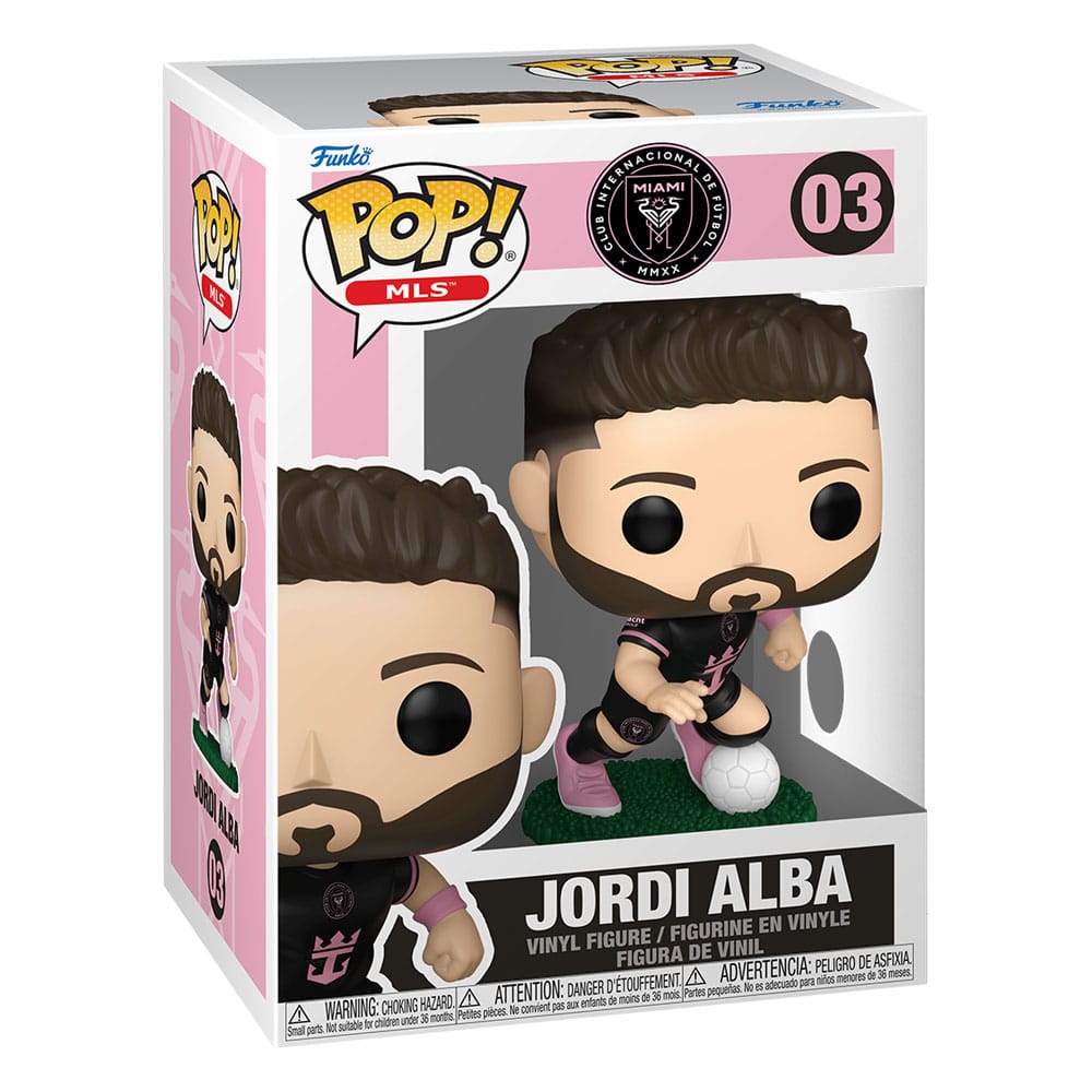 MLS POP! Sports Vinyl Figur Inter Miami- Jordi Alba(away) 9 cm