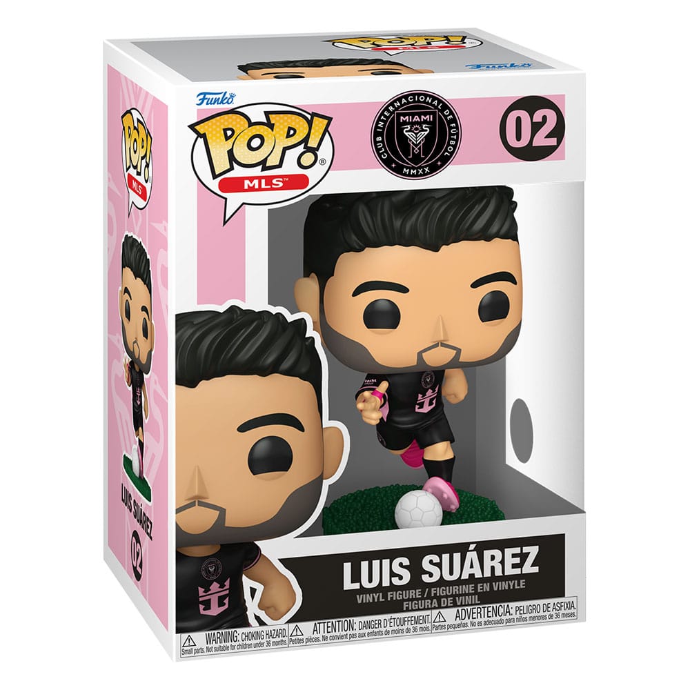 MLS POP! Sports Vinyl Figur Inter Miami- Luis Suarez(away) 9 cm
