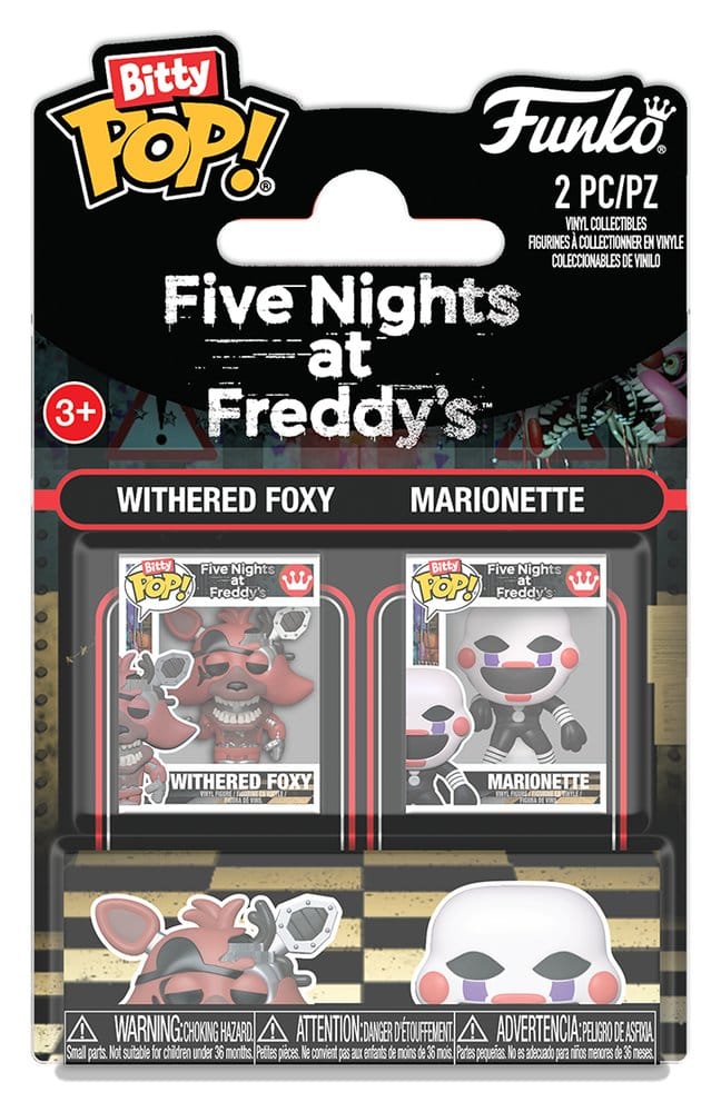 Five Nights at Freddy's Bitty POP! Vinyl Figuren 2er-Pack Withered Foxy & Marionette 2 cm