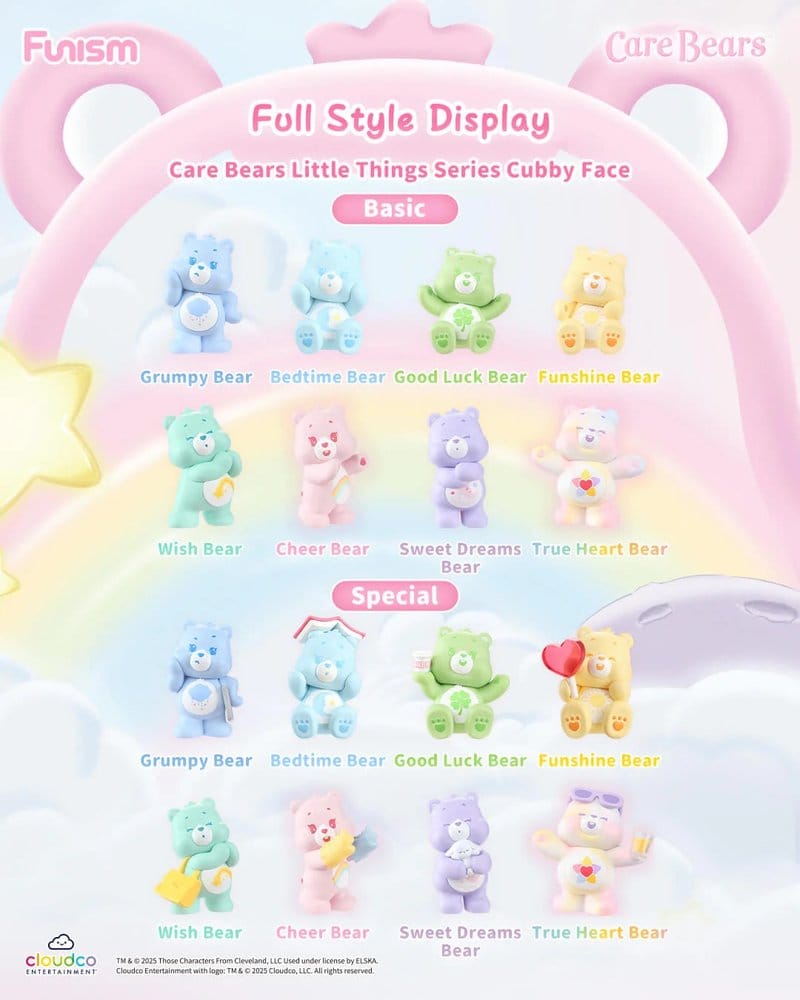 Die Glücksbärchis Blind Box Minifiguren Little Things Cubby Face Series 5 cm Display (6)